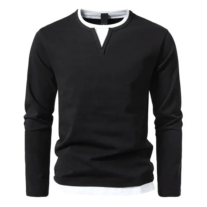Premium Longsleeve met V-hals