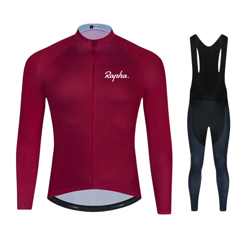 Rapha™ Lange Mouwen Professionele Wielren Kleding Set