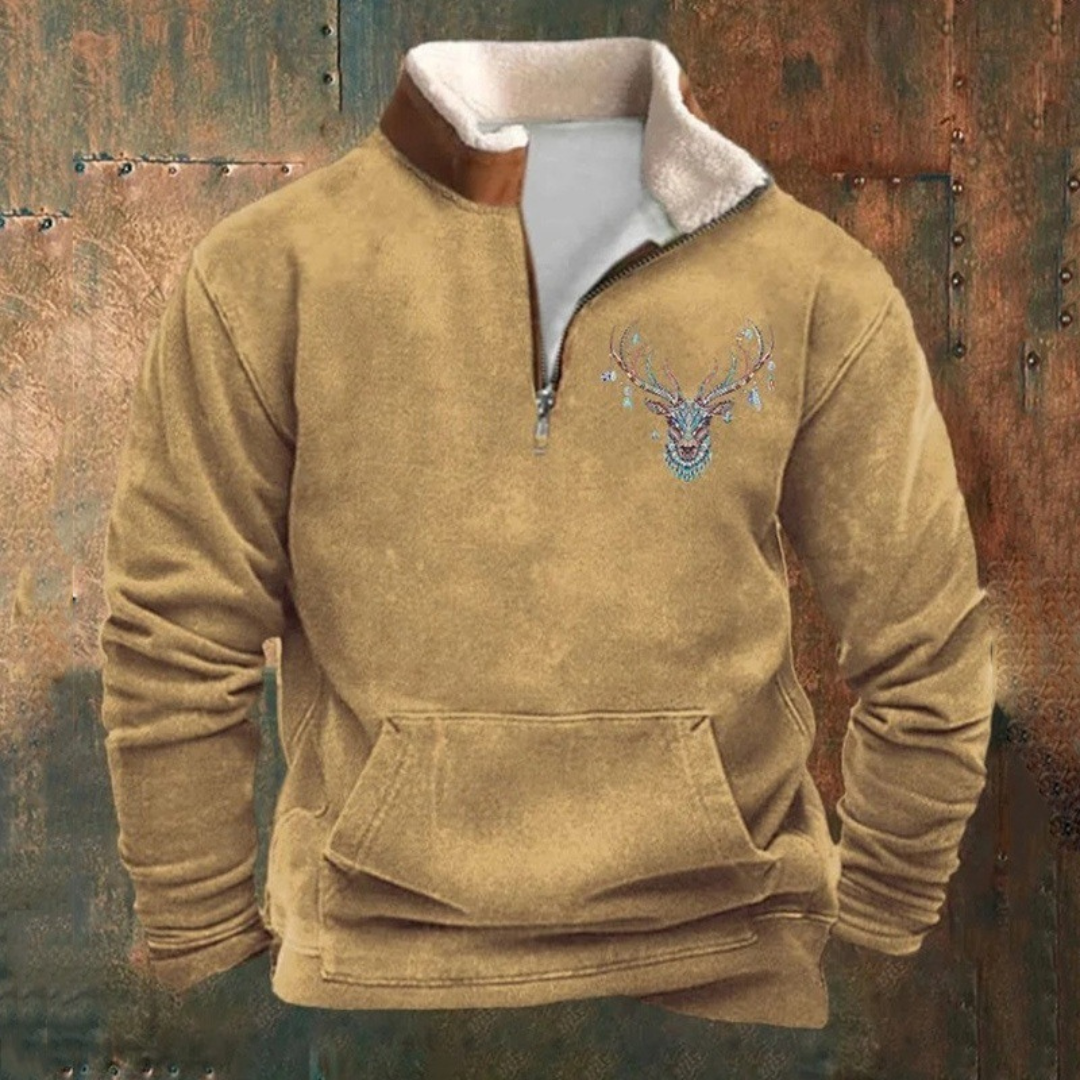 PIERRE™ | Trui met Halve Rits