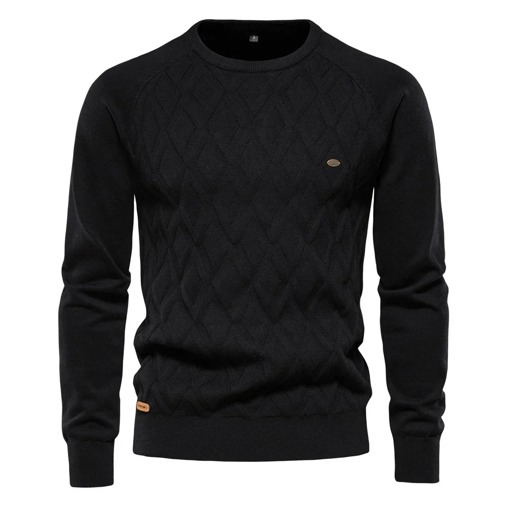 vHaren | Herenpullover met Ruitpatroon