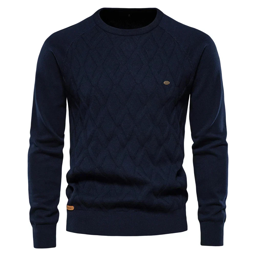 vHaren | Herenpullover met Ruitpatroon