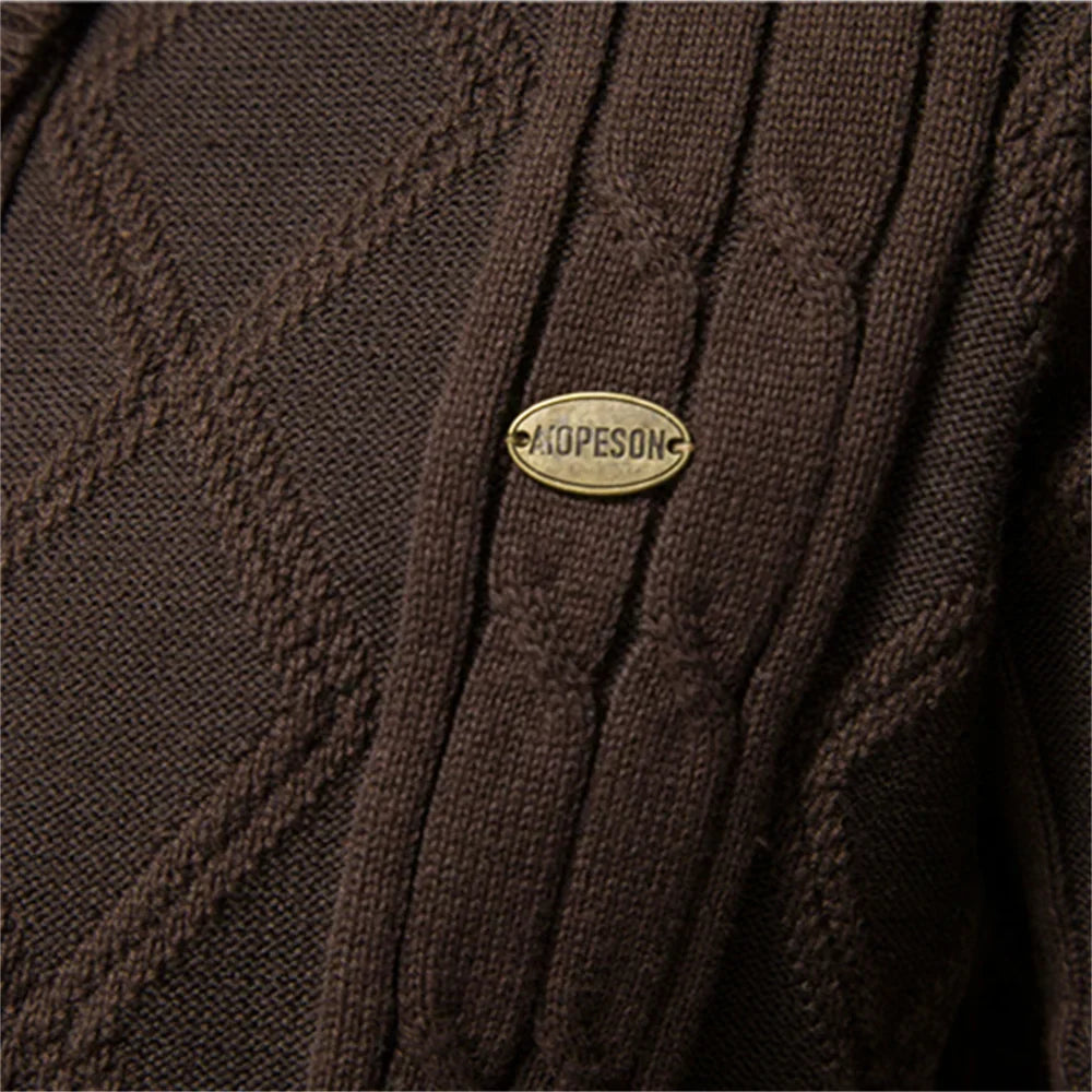 vHaren | Heren Cardigan met Knoopsluiting