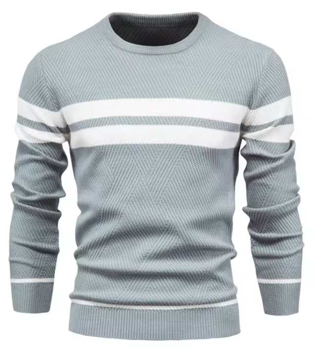 vHaren | Stijlvolle herenpullover met visgraatpatroon