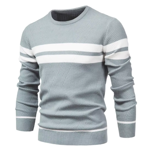 vHaren | Stijlvolle herenpullover met visgraatpatroon