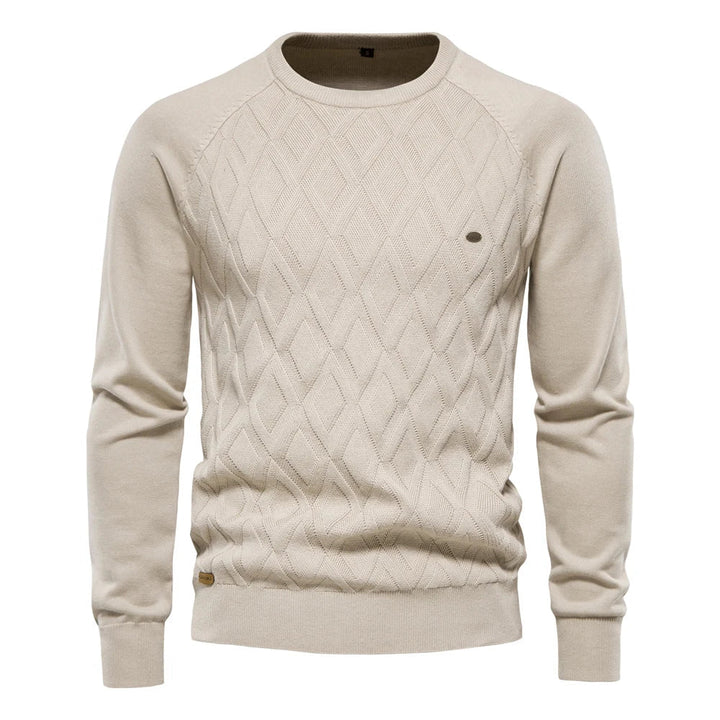 vHaren | Herenpullover met Ruitpatroon