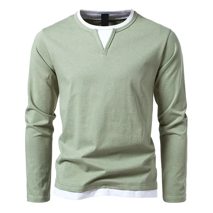 Premium Longsleeve met V-hals