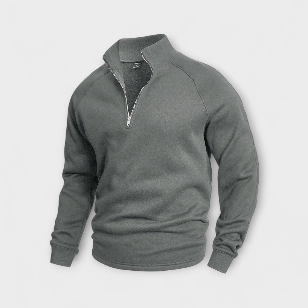 van Haren | Pullover met halve rits